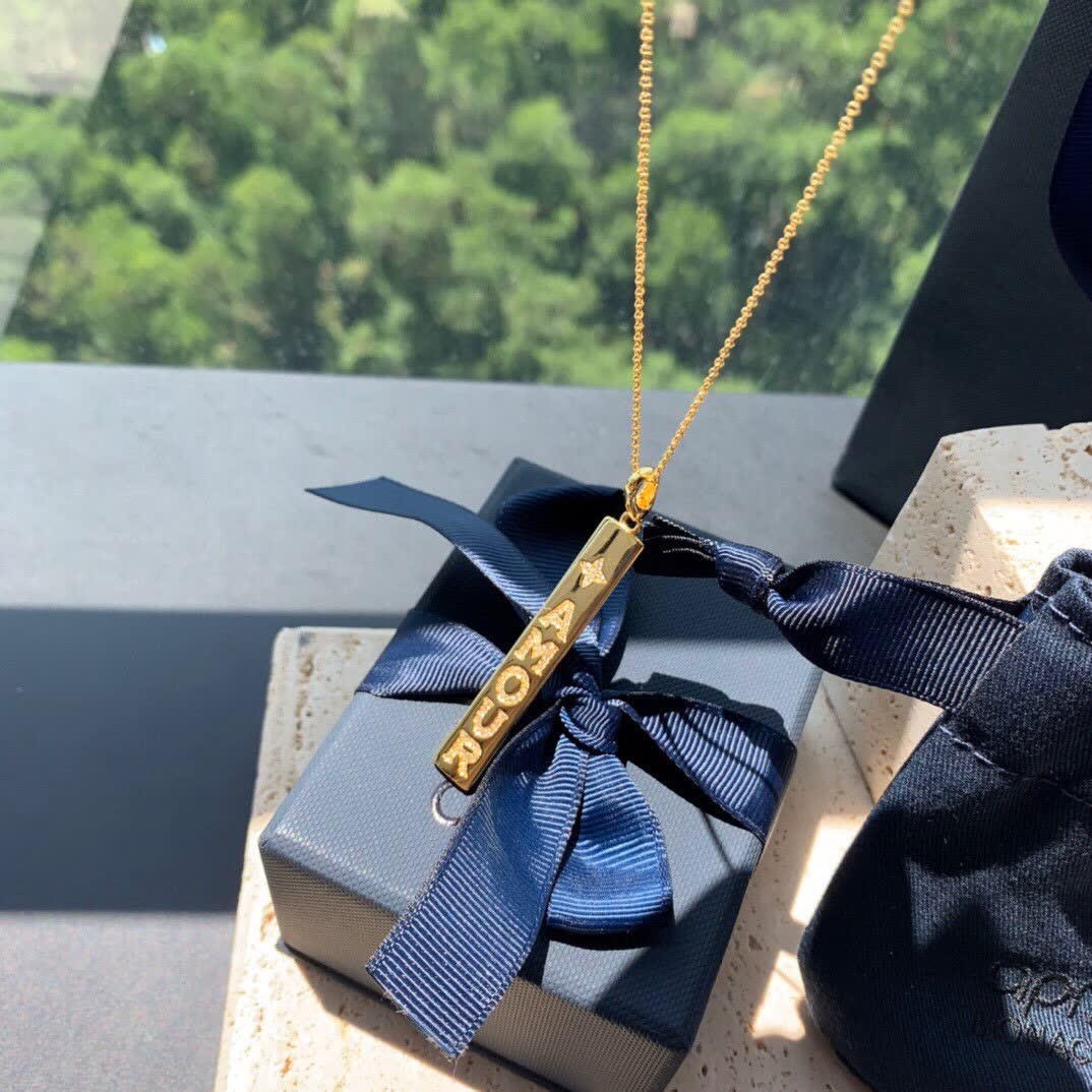 APM Monaco Amour Bar Pendant Necklace